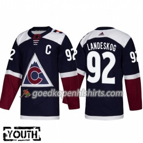 Colorado Avalanche Gabriel Landeskog 92 Adidas 2018-2019 Alternate Authentic Shirt - Kinderen